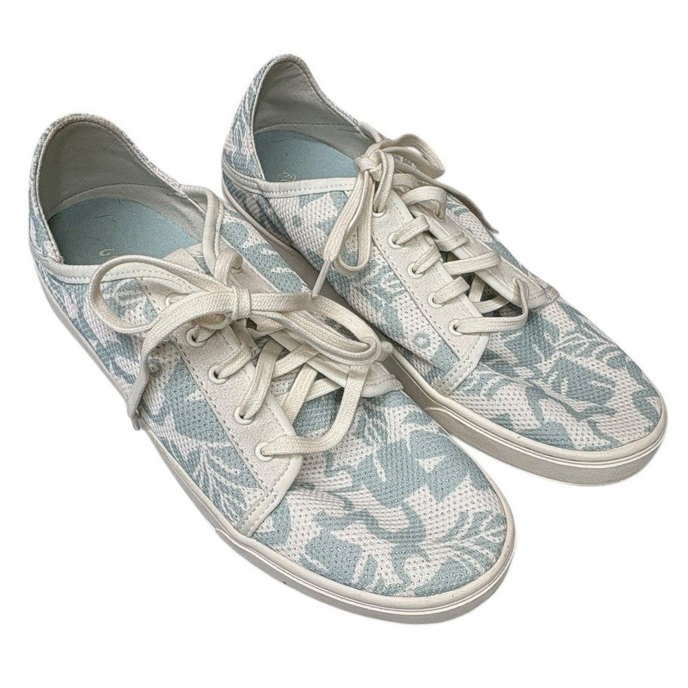 Olukai Pehuea Li Sneakers Island Floral Mesh‎ Vacation Resort Tropical 10